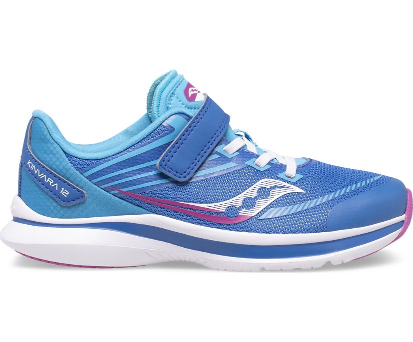 Saucony Kinvara 12 A/C Kids' Sneakers Blue / Pink | AU 816PJJQ